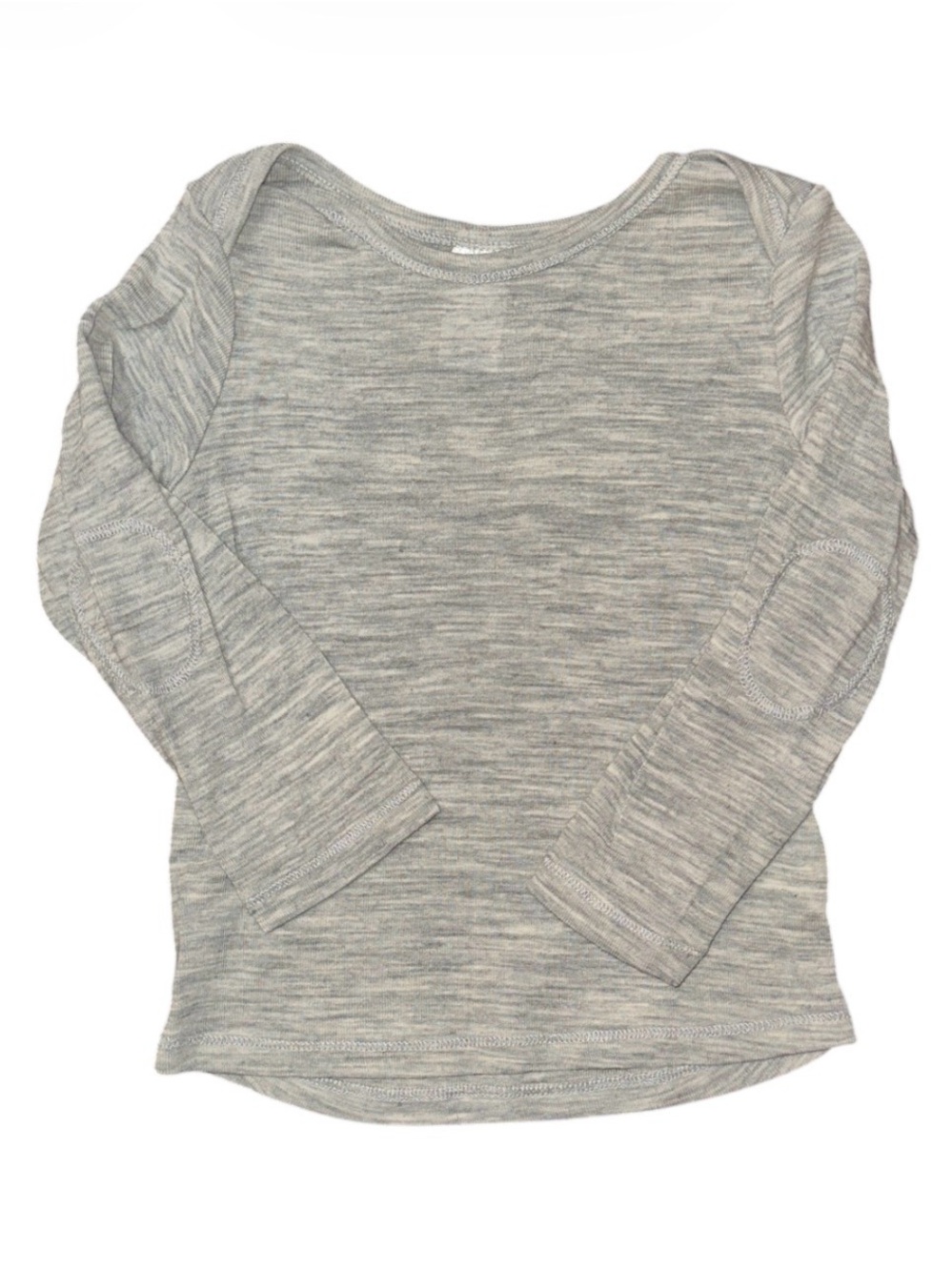 H&M Light Heather Gray Long Sleeve Tee in 100% Wool
